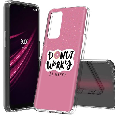 Total Guard Cover Case for T-Mobile REVVL V+ Plus 5G, Donut Worry Be Happy