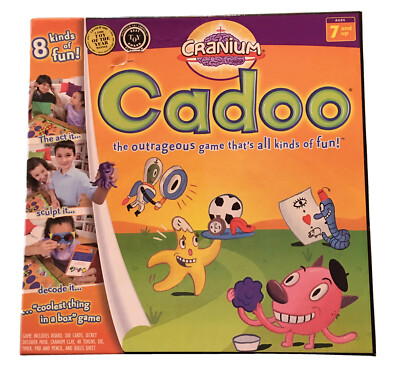 Cranium Cadoo Board Game Complete 2004 Version 6 Ages 7+ Many Parts Sealed GUC