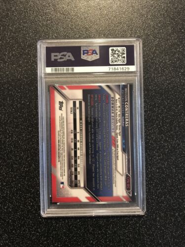 WILLSON CONTRERAS 2016 1ST Bowman CHROME Prospect RC AUTO CARD#WC PSA 9 MINT - Picture 3 of 4