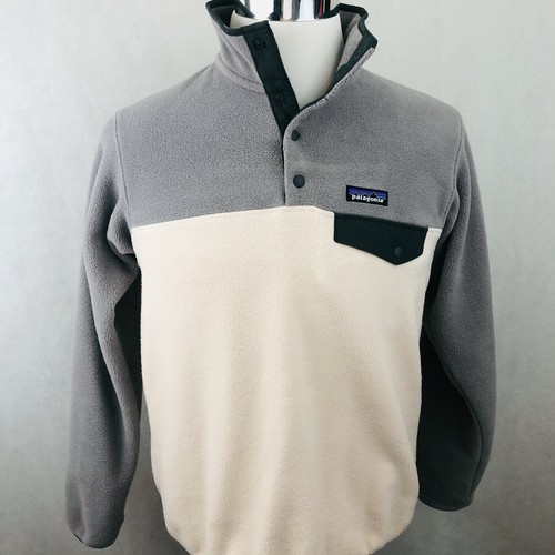 Patagonia Synchilla Fleece Small Mens Gray Cream T