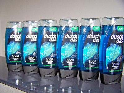    6 x 225ml Duschdas Sport Duschgel kraftvoll frisch 3in 1 Fresh   
