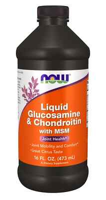 Now Foods LIQUID GLUCOSAMINE & CHONDROITIN W/ MSM - 16 fl. oz. - Joint Health