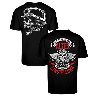 OVERSIZE T-Shirt Biker Es ist nicht das Alter Es ist die Einstellung S bis 5XL