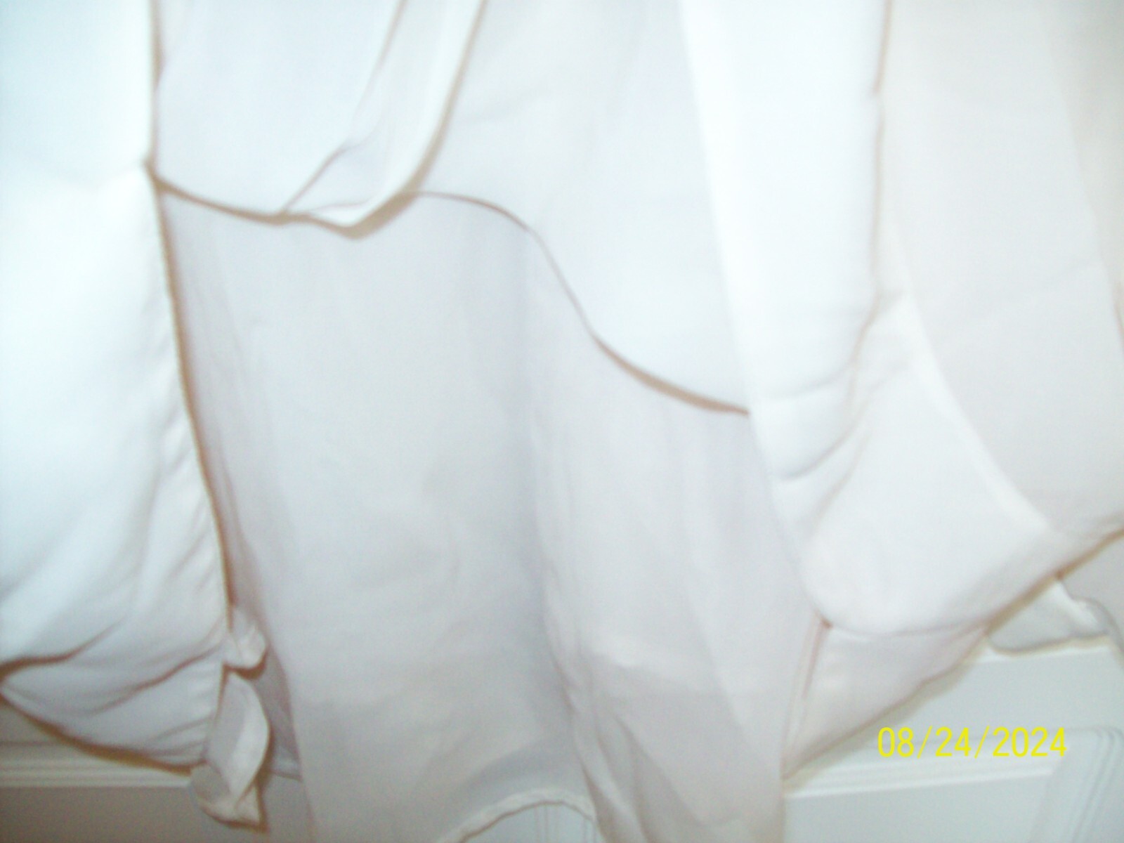 Grace Elements XXL Ivory Blouse Button Front Plea… - image 5