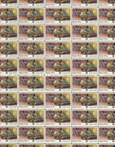 Feuille de 50 timbres Salem Poor comme neuf, Scott #1560, neuf neuf dans son emballage, livraison gratuite ! - Photo 1 sur 1