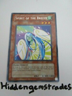 Yugioh! Spirit of the Breeze LON-037 Rare Unlimited Near Mint Pack Fresh!!!!