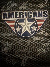 Tri City AMERICANS Logo Signed 8x10 Photo! MUTALA, Boyko , HRABIK, AUCOIN+W/COA
