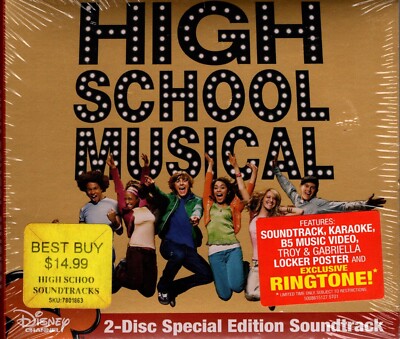 B5 ''HIGH SCHOOL MUSICAL'' 2 SOUNDTRACK CD SET 2006 walt disney enhanced sealed
