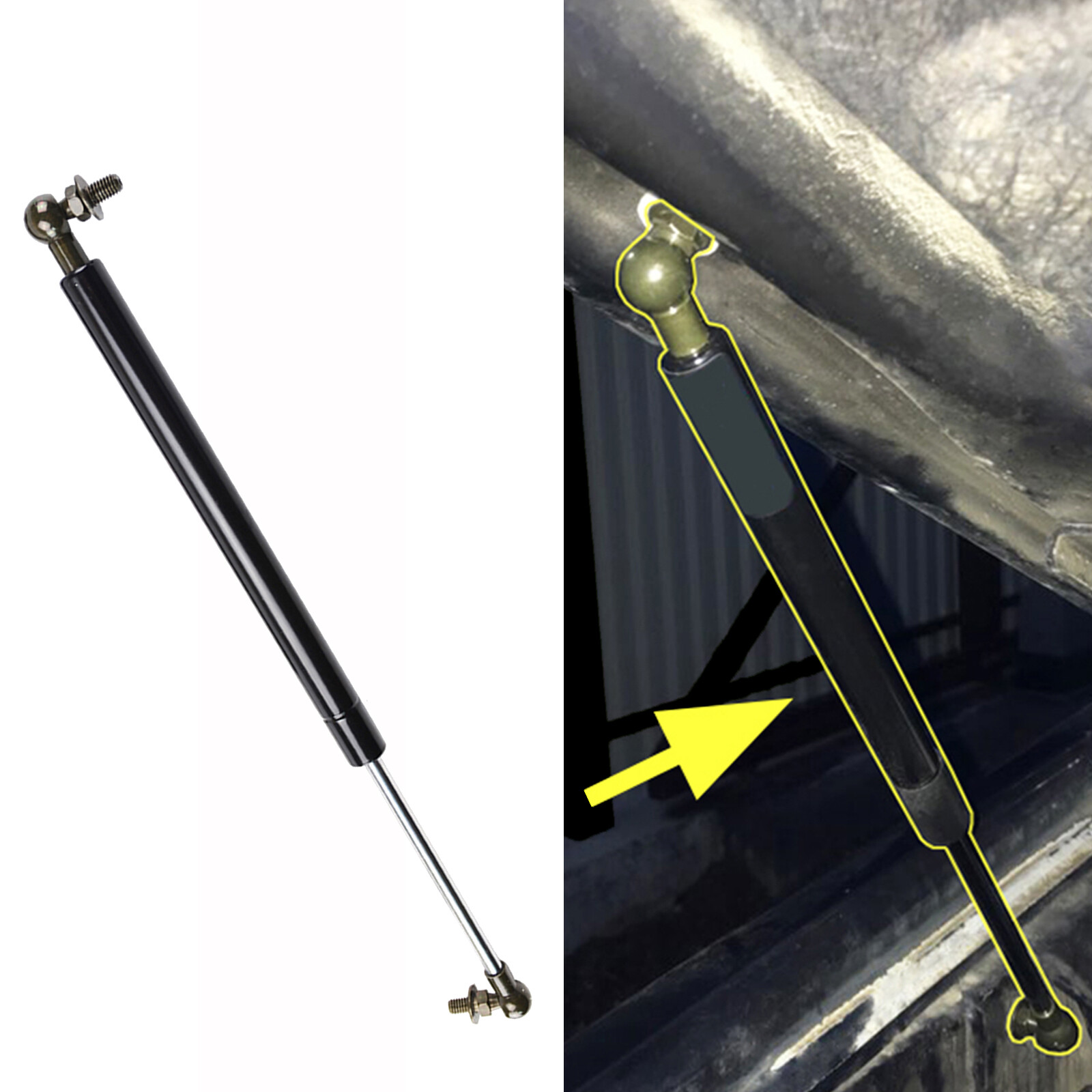 Pair Front Hood Gas Spring Struts For Nissan Patrol Y62 Y61