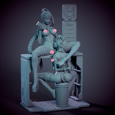 Kitten Cafe Sexy Kittys Pin Ups 3D Druck Mode...