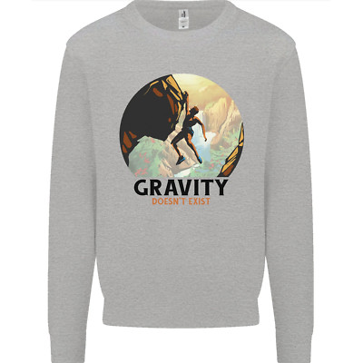 Bergsteigen Gravity Doesnt Exist Bergsteiger Herren Sweatshirt Pulli