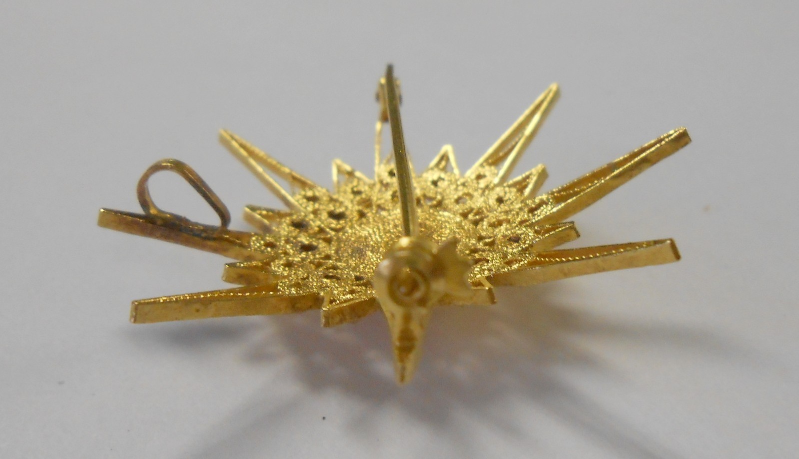 20K Solid High Yellow Gold Middle Eastern Ornate … - image 7