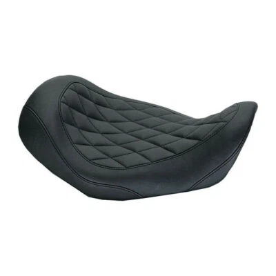 Mustang Large Tripper Solo Siège, Diamant Noir, pour Harley-Davidson Dyna 06-17 - Photo 1/2