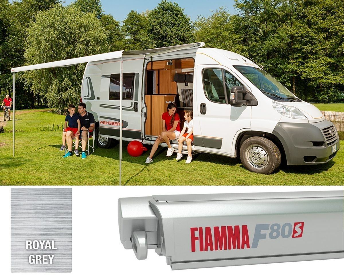 Fiamma F80S 290 Motorhome Awning Camping Campervan Titanium – Royal Grey