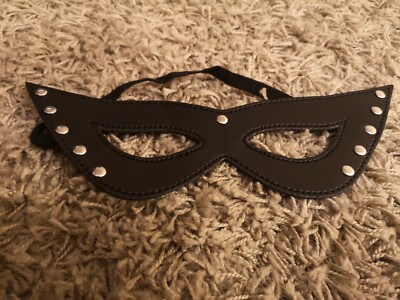 Sexy halbes Auge Gesicht Katze Ledermaske Cosplay SM Erwachsene Spiel Maske UK