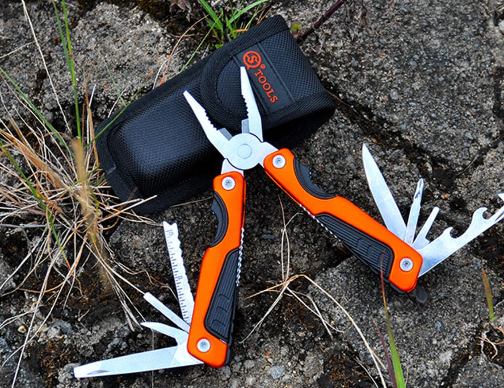 Multi Tool Pocket Knife Pliers Multitool cutter kit Army Survival Gift Idea Mens