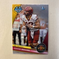 Hunter Dekkers 2023 Bowman University Chrome 1st #67 NCAA Iowa State Cyclones