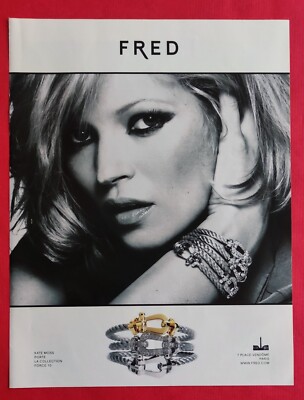 Pressewerbung: KATE MOSS für Schmuck FRED Paris Collection ''Force 10''