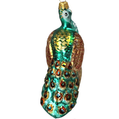 Figura de vidrio animal de vidrio pájaro de vidrio pavo real decoración del árbol de Navidad figura de vidrio - Imagen 5 de 7