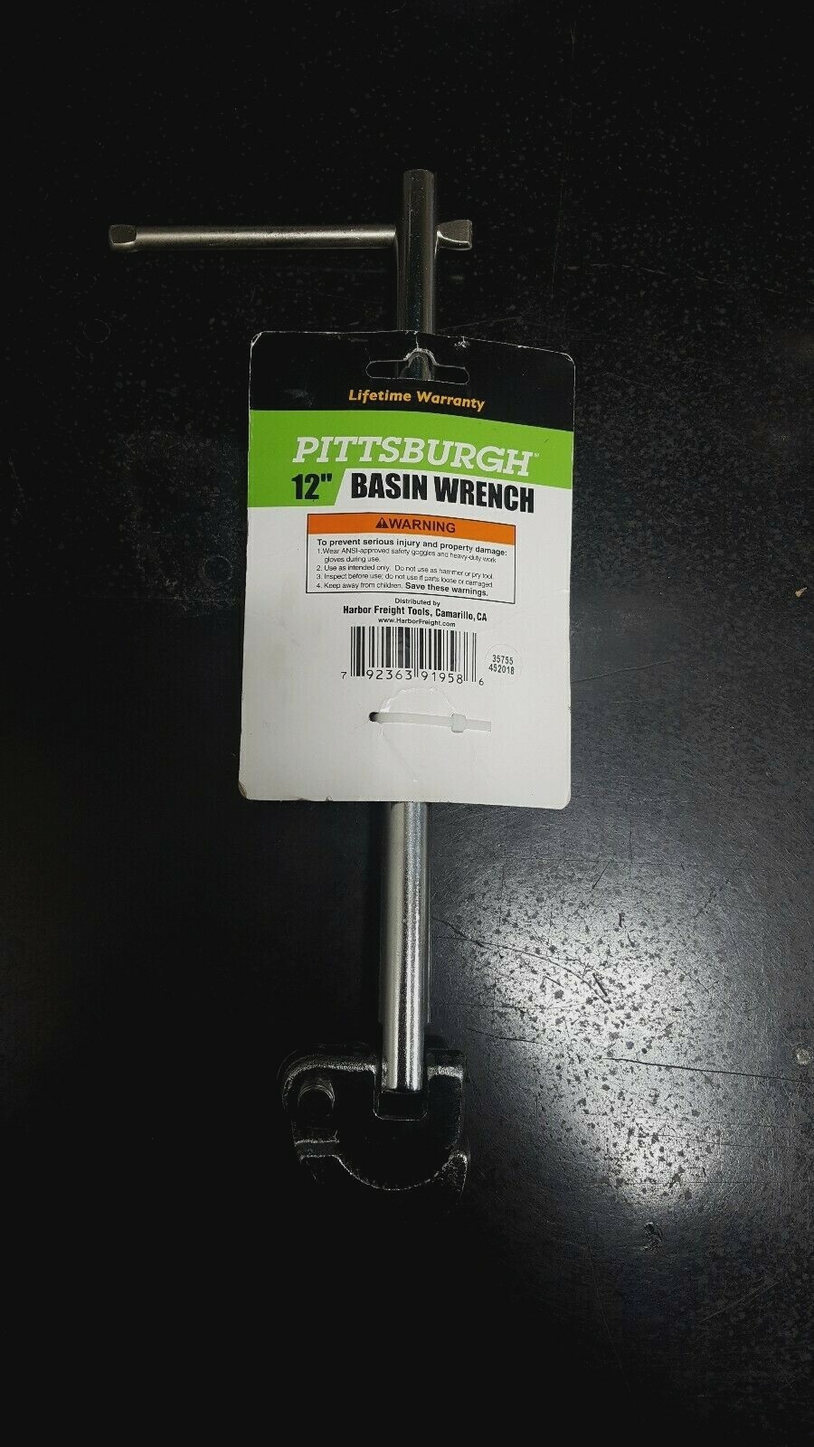 Brand New Pittsburgh 12 Inch Faucet Basin Sink Wrench 91958 For