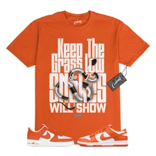 Dunk Cosmic Clay White Orange Low Air Force 1 '07 T Shirt Match GRASS
