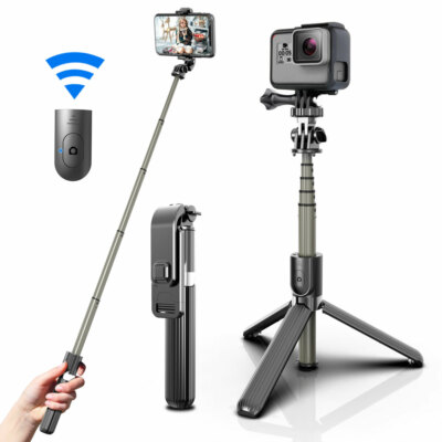 Selfie Stick Tripod Bluetooth Wireless Remote Control 360° Rotation  Extendable