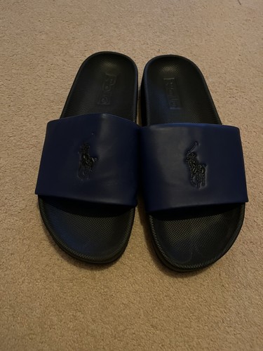 ralph lauren sliders Size 8 Navy / Black | eBay