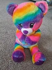 Build A Bear Rainbow Friends Multi-Color Teddy Bear Plush