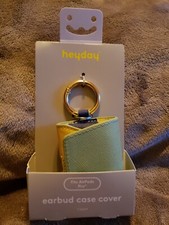 heyday Faux Leather AirPods Pro Case with Clip - Green/Yellow/Blue