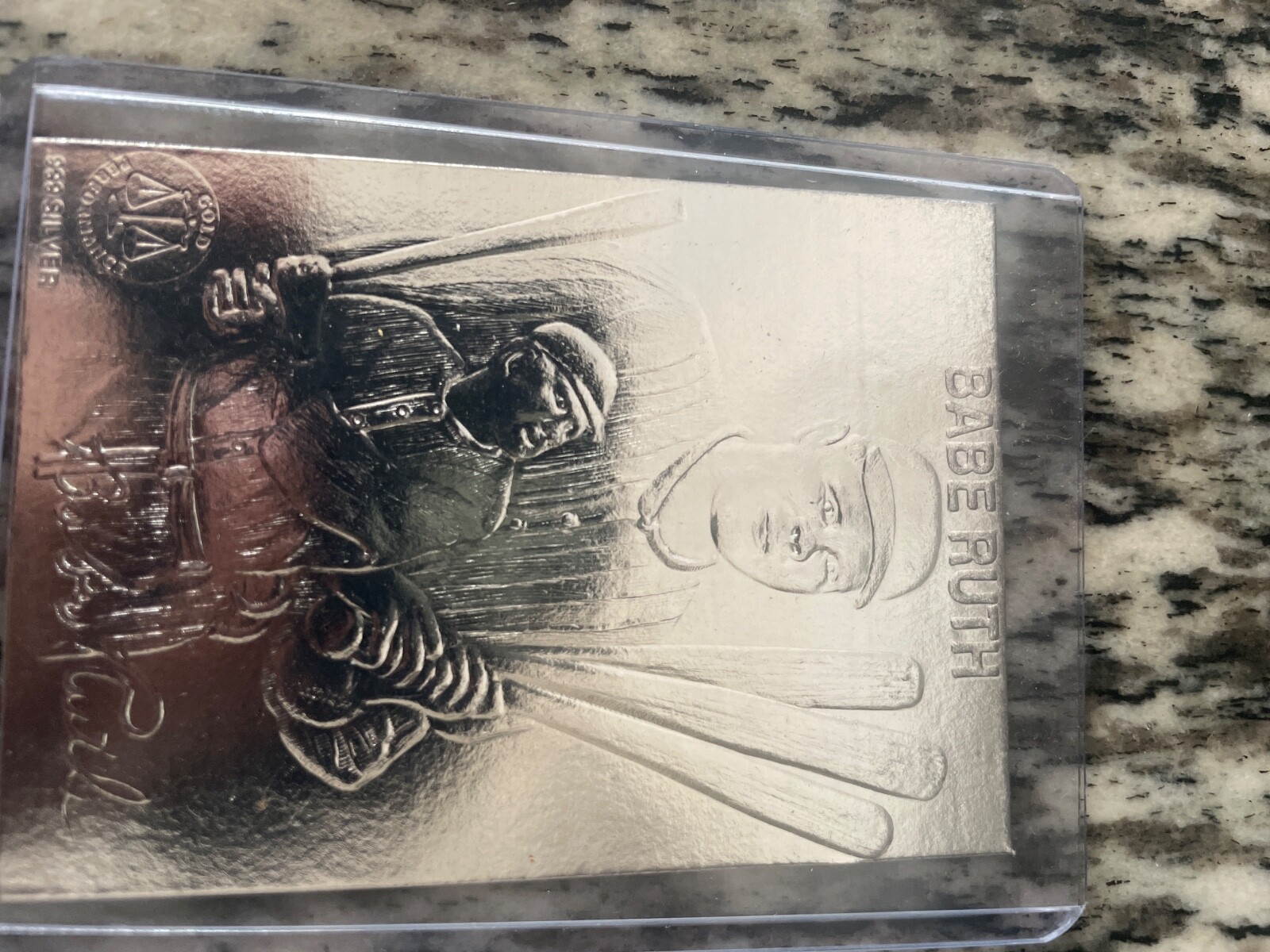Limited Edition#001585 .999 Silver THE BABE Babe Ruth Lifetime Stats ...
