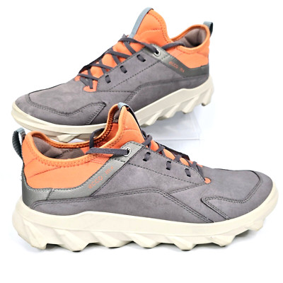 Ecco MX Low GTX Gray/Orange Nubuck Trail Running Shoes Women's Size 11-11.5