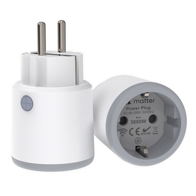 2 StüCk 16A Plug Matter WLAN-Steckdose mit EnergieüBerwachungsfunktion, Ko3815