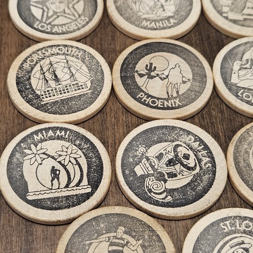 19 Vtg 25th ANNIVERSARY Playboy Club Wooden Nickels ~ 17 Are Different ~Our# B89 - Picture 5 of 16