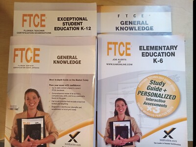 FTCE Lot of 4 Elementary Education K-6,  Gen Knowledge, Gen Kn Activity and ESE