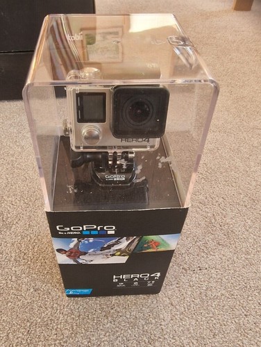 Videocámara GoPro Hero4 Black - plateada con accesorios 813789602330 | eBay