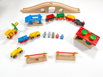 BRIO Vintage Toy Lot Train Railway Fork Lift Service ...