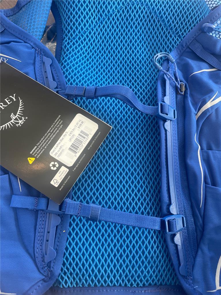 Osprey Duro 6 : Le Gilet D'hydratation Idéal Pour Le Trail Bleu Ciel, Réservoir 1,5L Inclus, Taille Unique