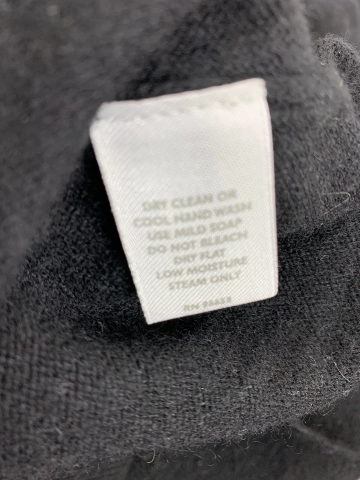 Suéter Christopher Fischer 100 % cachemir negro para mujer talla S/P ligero Foto 3 de 4