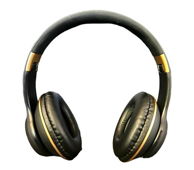 Headmounted 39headphones with high quality voice in black and golden