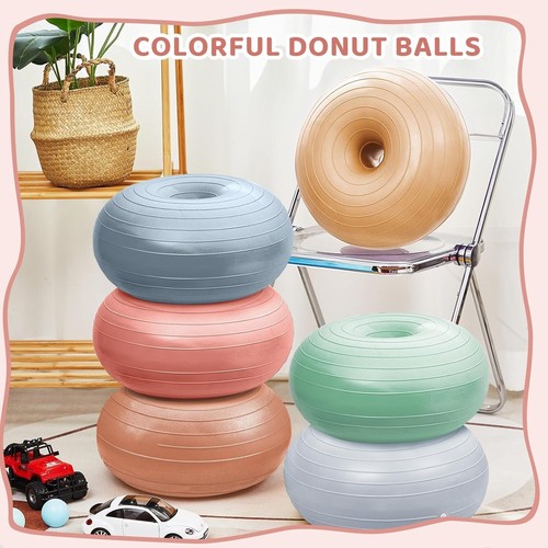 6 Pcs Colorful Inflatable Yoga Ball Chairs for Kids - Flexible Classroom Seating - Picture 9 of 9