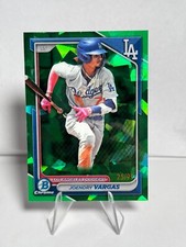 2024 Bowman Chrome Prospects Joendry Vargas Sapphire Green #'d /99