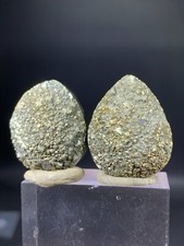 Natural And Polish Faces Very Unique Shape Golden Pyrite Pair Crystal