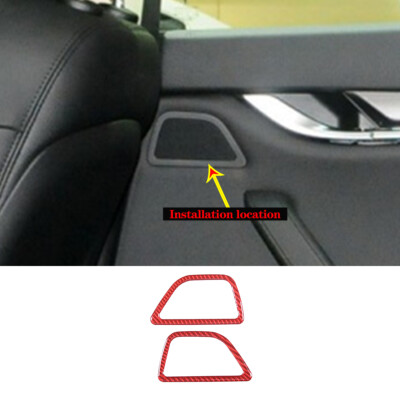 Red Interior Door Speaker Horn Cover Trim Für Maserati Ghibil 2014-2022