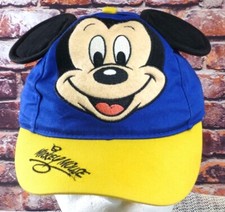 Disney Mickey Mouse Youth Cap W/ 3D Ears Yellow Brim