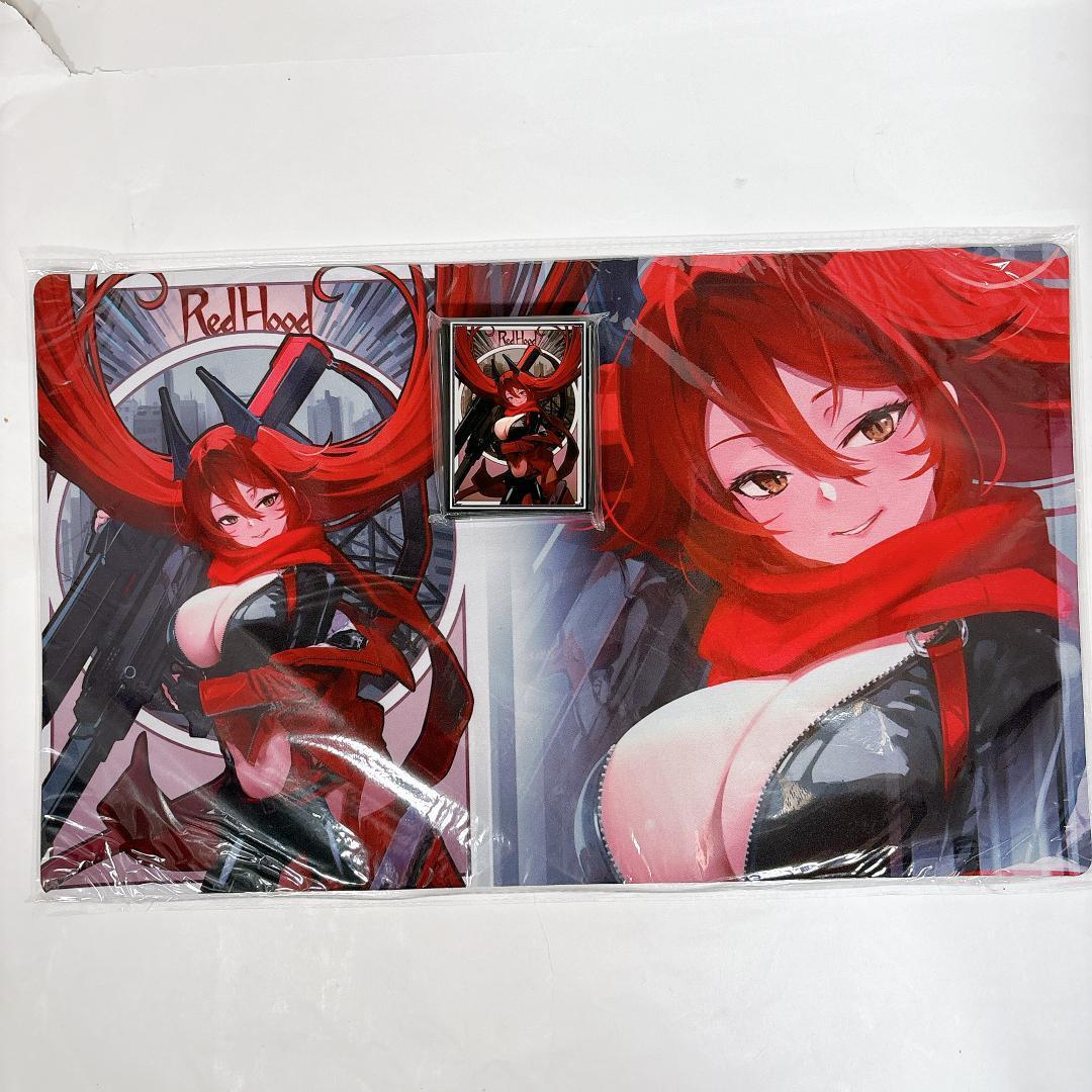 Goddess Of Victory NIKKE Red Hood Card Sleeve Playmat Desk Mat set