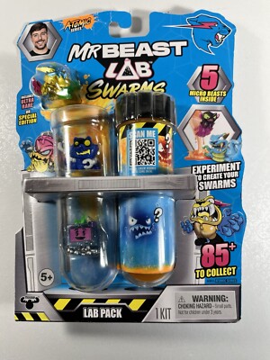 Mr Beast Lab Pack 1 Kit Atomic Series Lab Swarms 5 Micro Beasts Inside by Moose