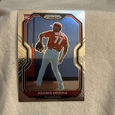 Adonis Medina Panini Prizm 2021 Phillies Rookie Base card # 56