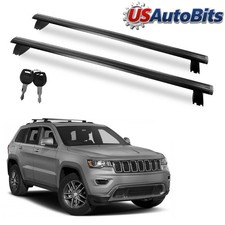 Roof Rack Cross Bars Fit 2011-2021 Jeep Grand Cherokee With Grooved Side Rails Roof Rack Cross Bars Fit 2011-2021 Jeep Grand Cherokee With Grooved Side Rails