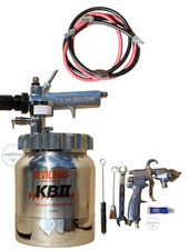 Devilbiss 2100 Pressure Feed Spray Gun 2 Qt Pot 5 Hose
