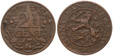 Cura&ccedil;ao - Curacao 2 1/2 Cents 1944-1948 Bronze, 4g KM# 42 - Versch. Jahre
